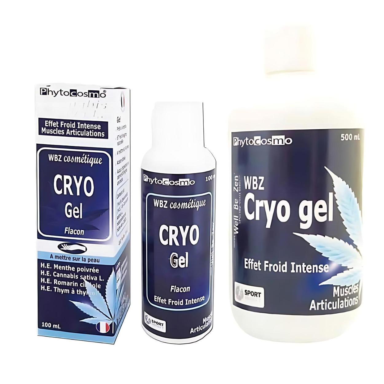 Marque Phytocosmo | WBZ CRYO - Gel effet froid - Effort Musculaire / Récup. - Gel