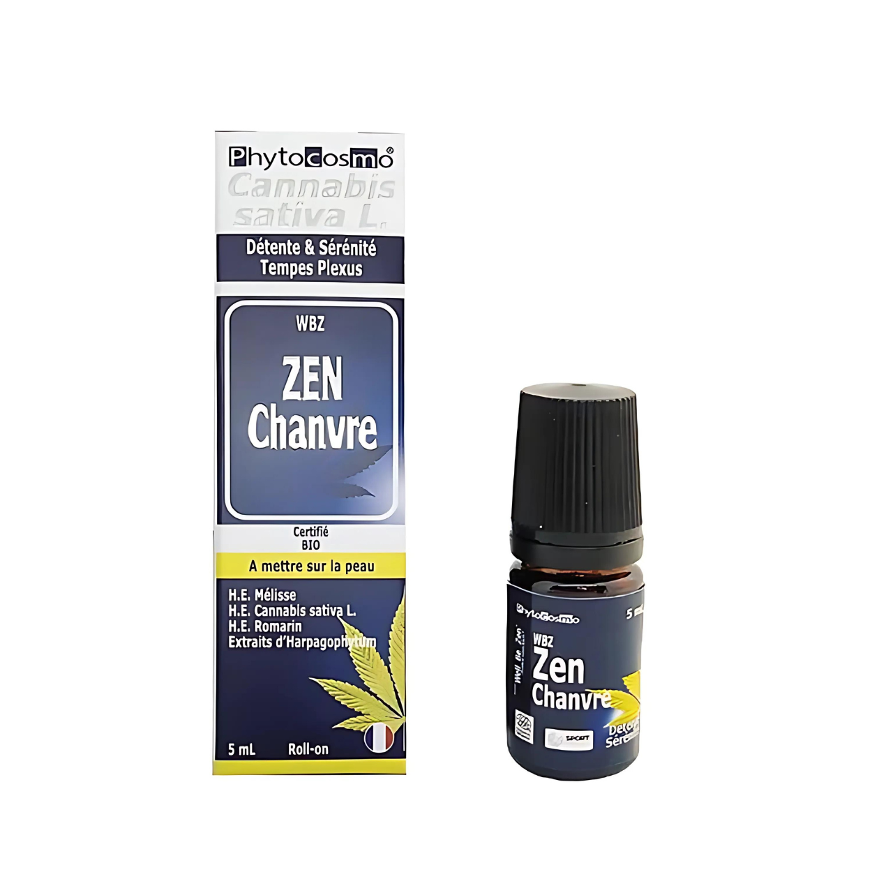 Marque Phytocosmo | WBZ ZEN Chanvre - Détente et sérénité - BIO* - Sérum huileux - 5ML